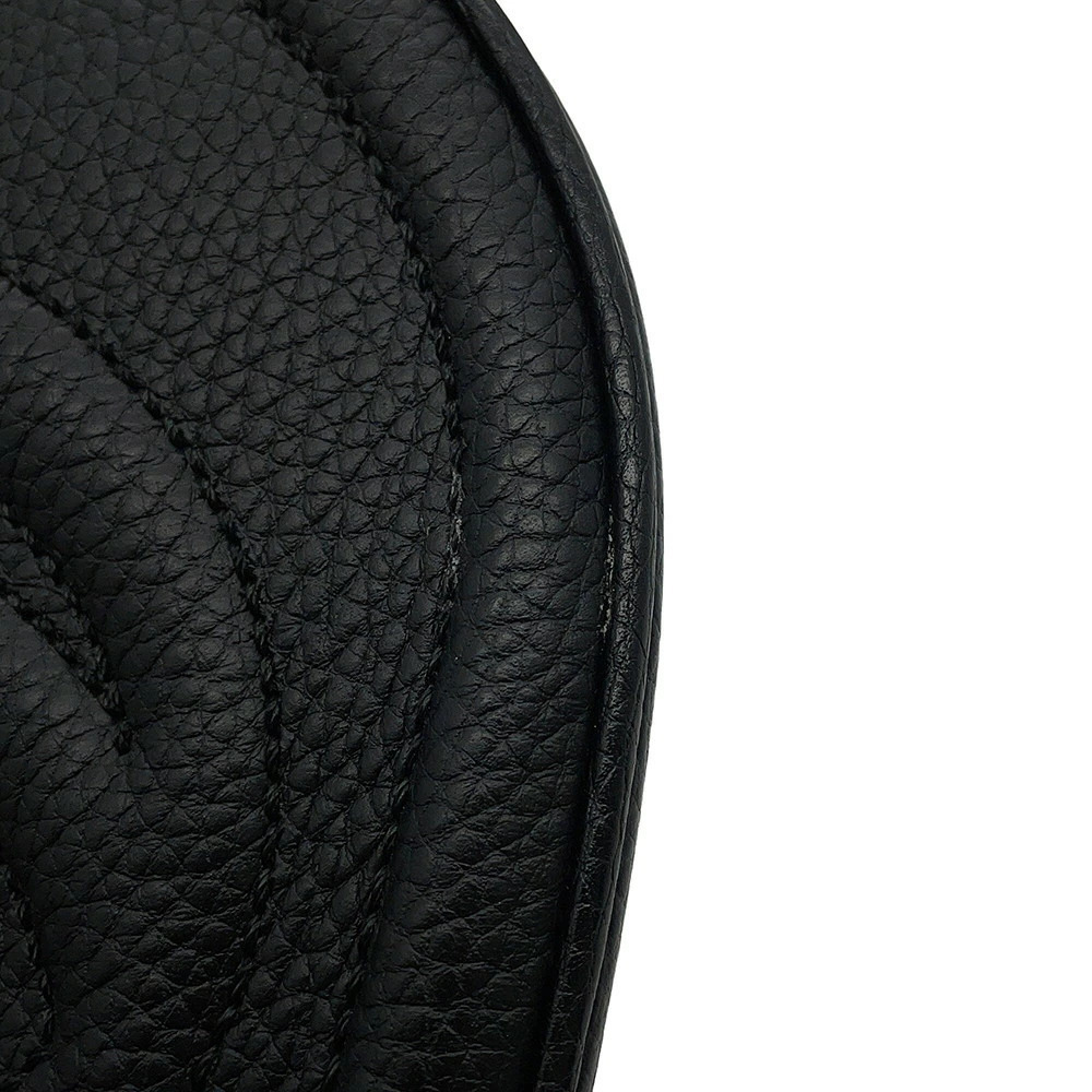 Gucci Soho Interlocking GG Leather Shoulder Bag Tassel Black - Picture 6 of 12
